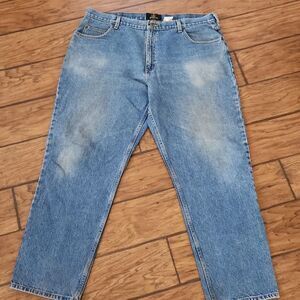 RedHead Bass Pro men's 42x32 blue denim relaxed fit jeans
